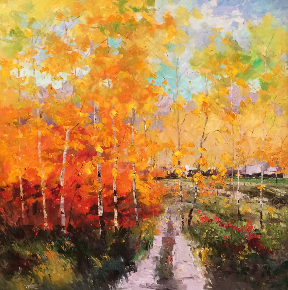 Rainbow Road 48×48 – Mountain Trails Gallery